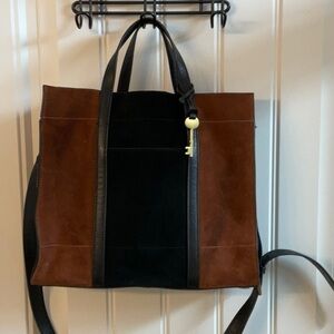 Fossil Carmen Leather Tote Bag
